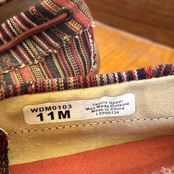 Twisted X Women’s Striped Red Multi Driving Moccasins Size 11 - Picture 7 of 8